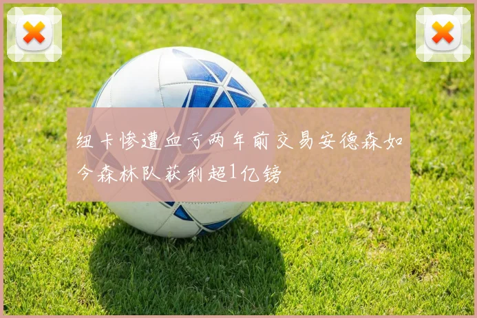 纽卡惨遭血亏两年前交易安德森如今森林队获利超1亿镑
